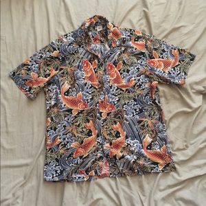 Japan koi Hawaiian shirt man XL
